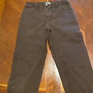 Cherokee jeans size 4 brown